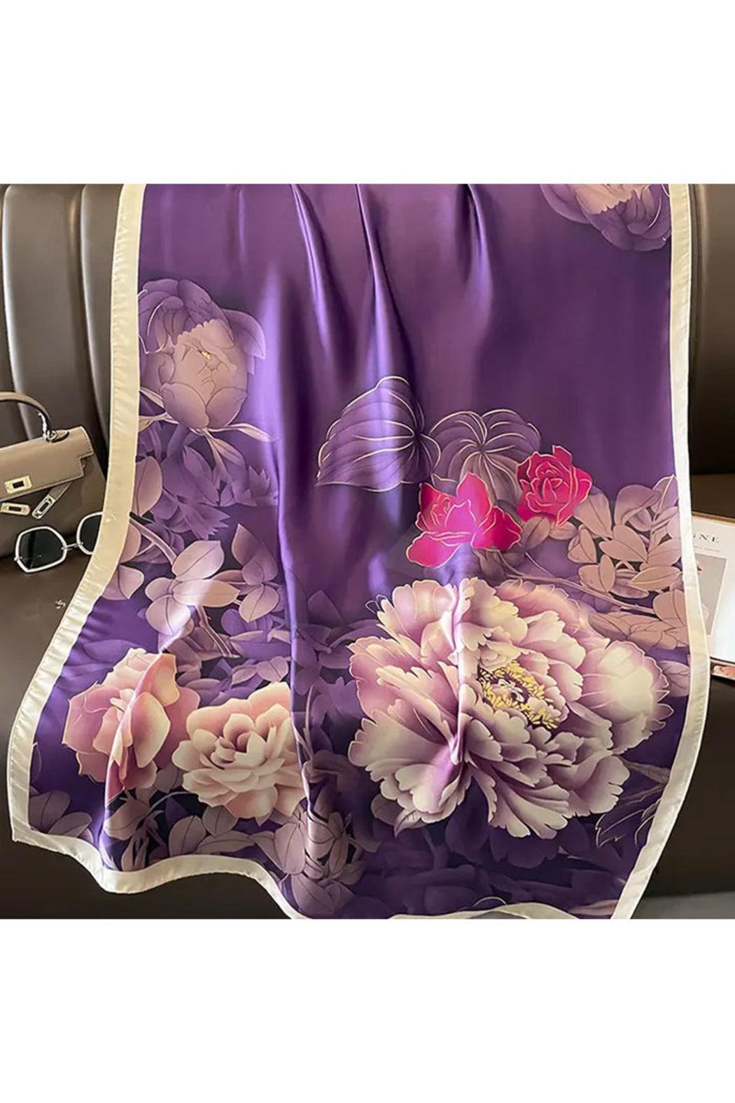 Elegant Floral Lace Long Scarf Product Image