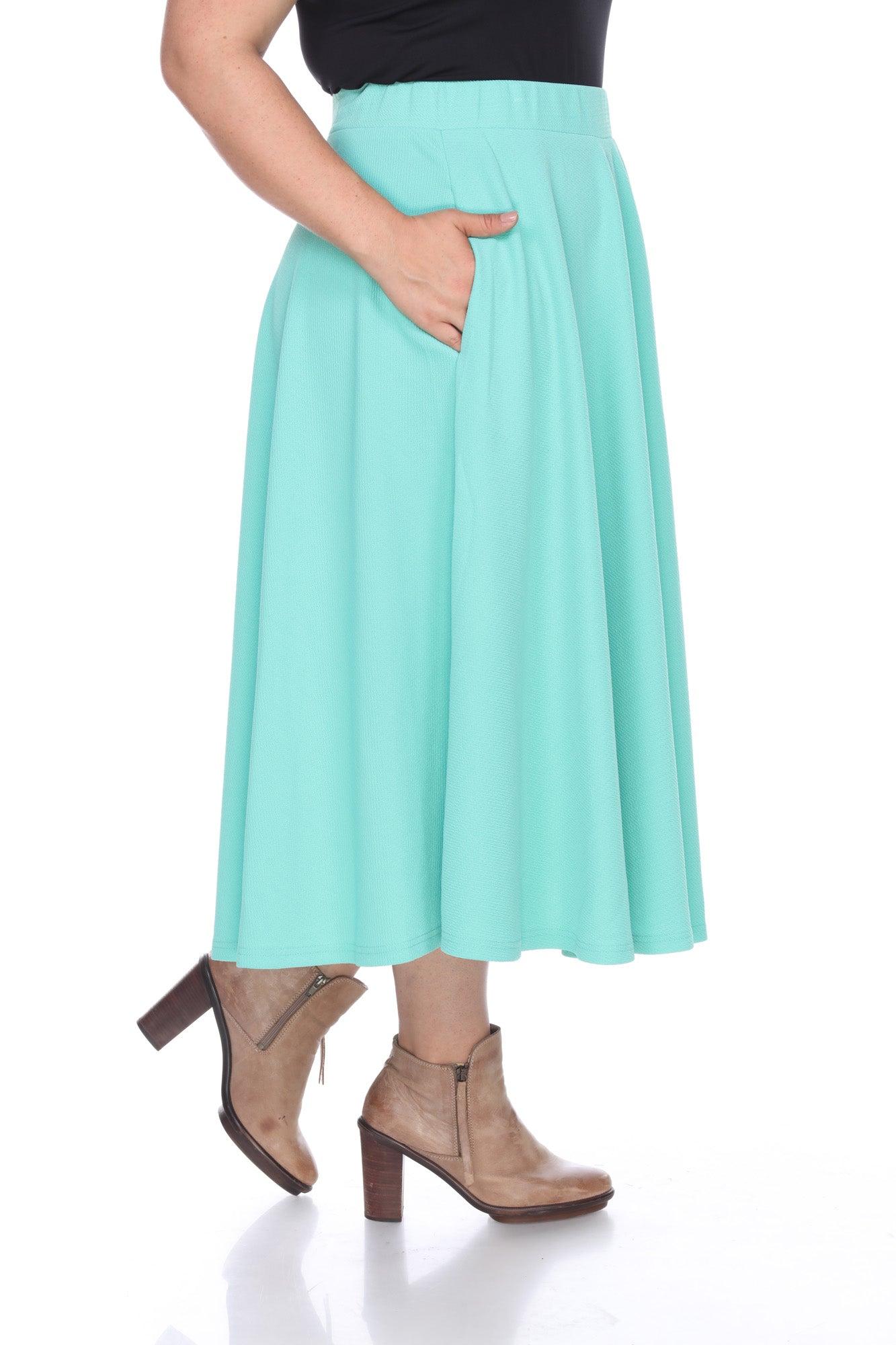 Tasmin Flare Midi Skirts - Plus Product Image