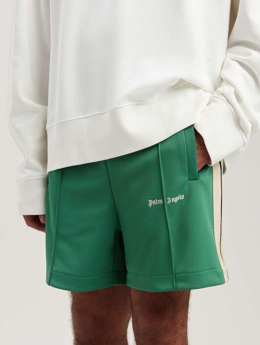 CLASSIC LOGO TRACK SHORTS FOREST GREEN - Product Image