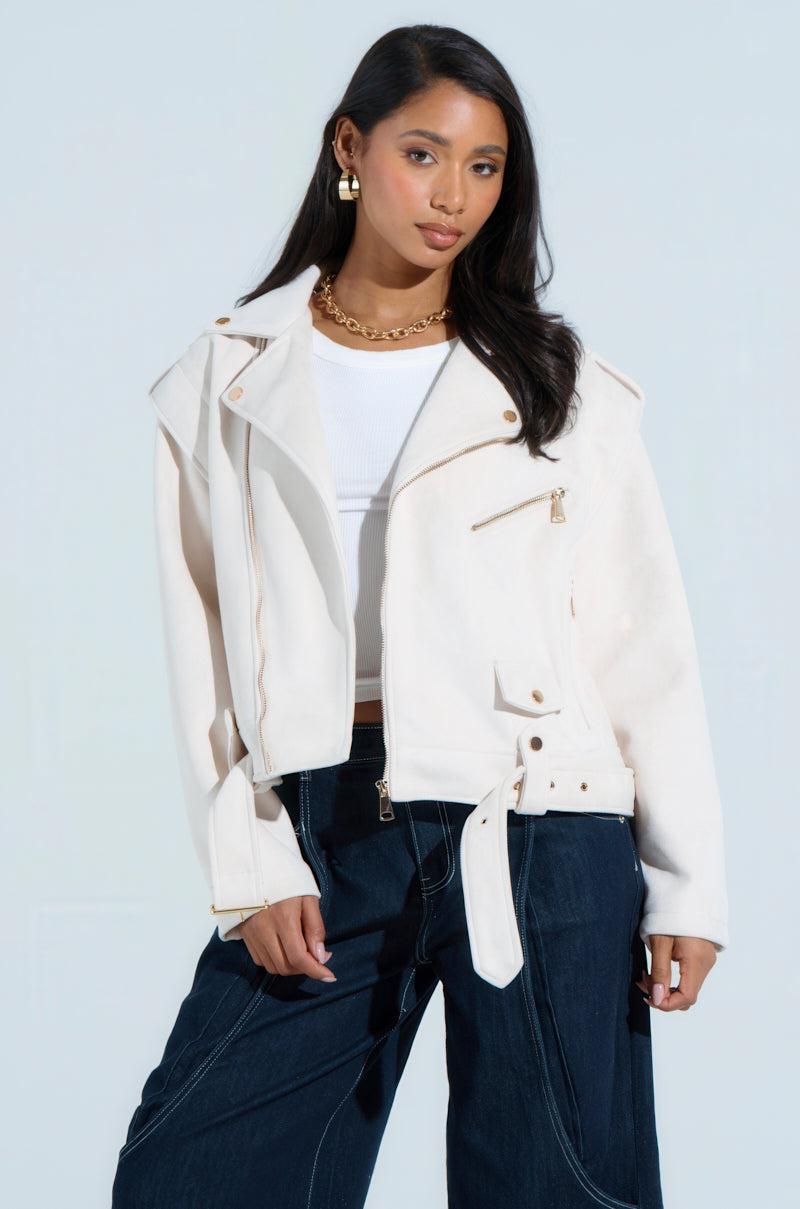 MONTE CARLO FAUX SUEDE MOTO Product Image