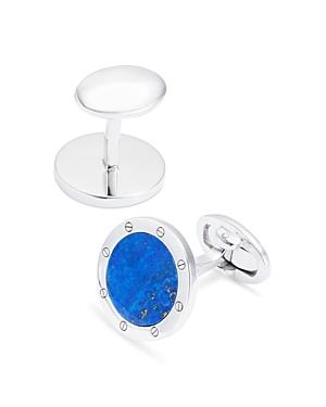 Round Lapis Cuff Links Product Image