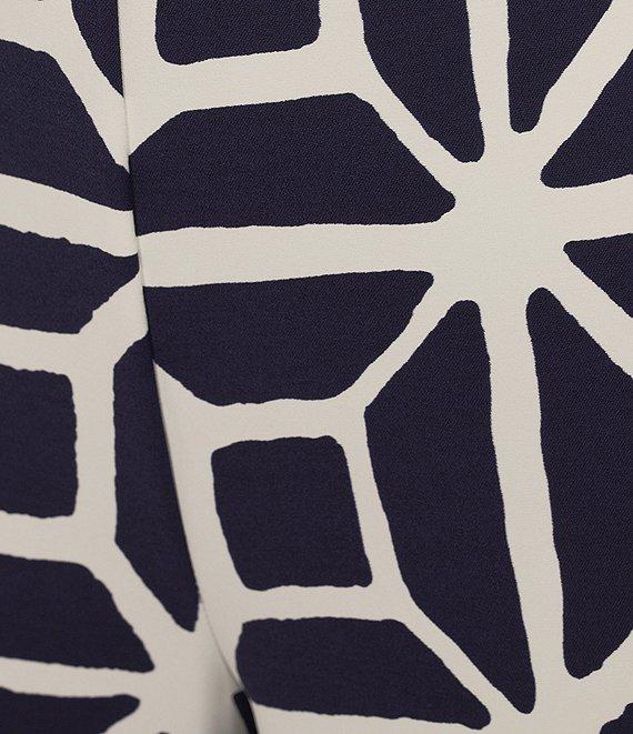 Trina Turk Orlett Printed Georgette Flat Front Cropped Coordinating Pants Product Image