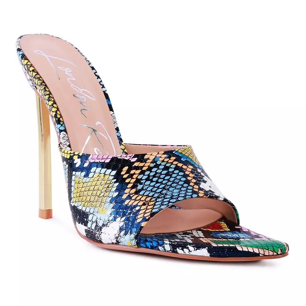 London Rag Bottoms Up Women's Pointed High Heel Sandals,  Product Image