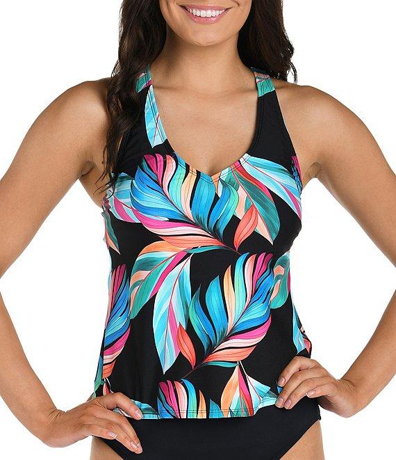 24th & Ocean Solid High Waist Swim Bottom Product Image