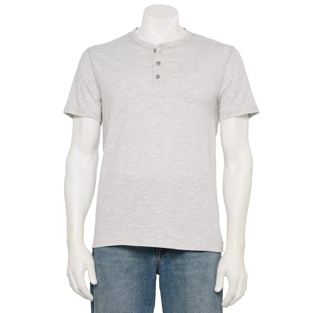 Men's Sonoma Goods For Life® Adaptive Essential Short Sleeve Henley,  Product Image