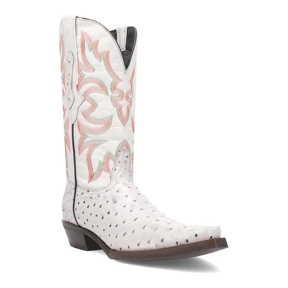 Dingo Outlaw Men's Leather Boots, Size: 8.5, White Product Image