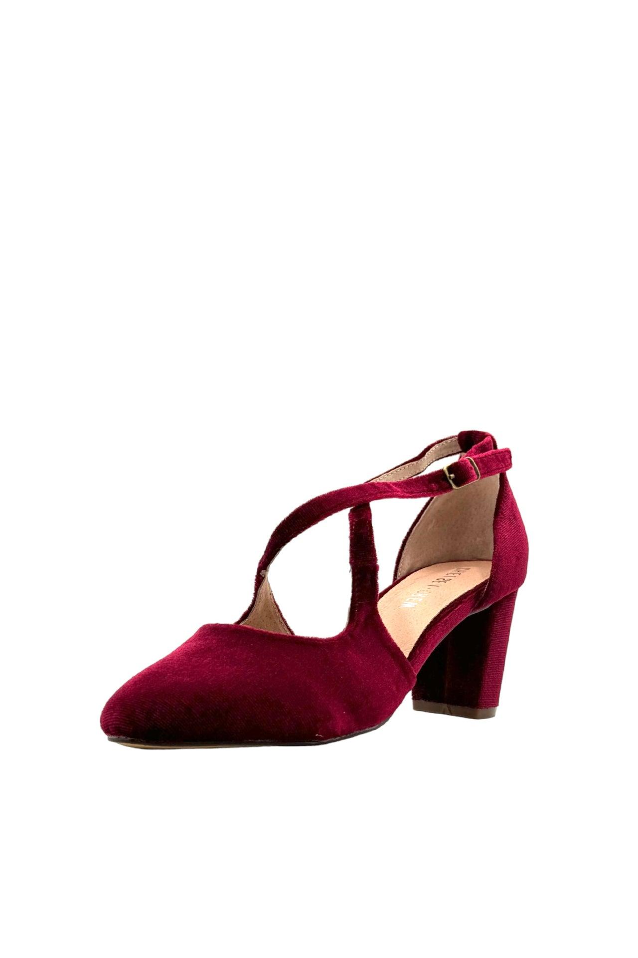 Oren Velvet Mary Jane Heels Product Image