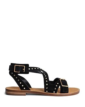 Zadig & Voltaire Womens Cecilia Studded Strap Sandals Product Image