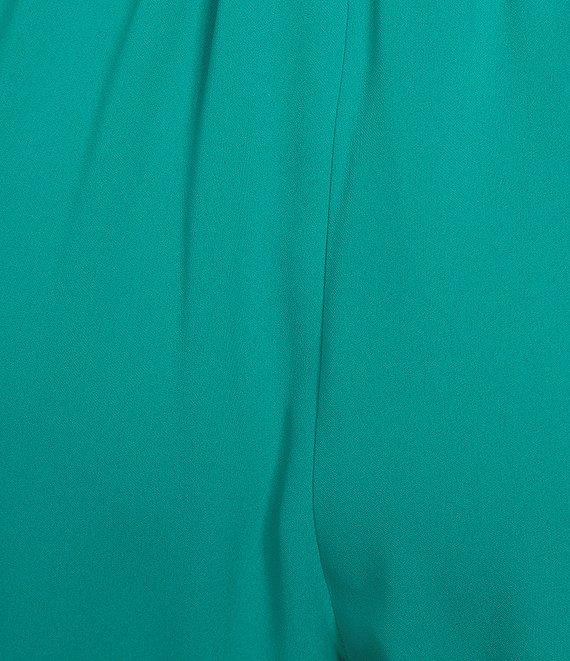 Caroline Rose Matte Crepe Scoop Neck Sleeveless Tank Top Product Image