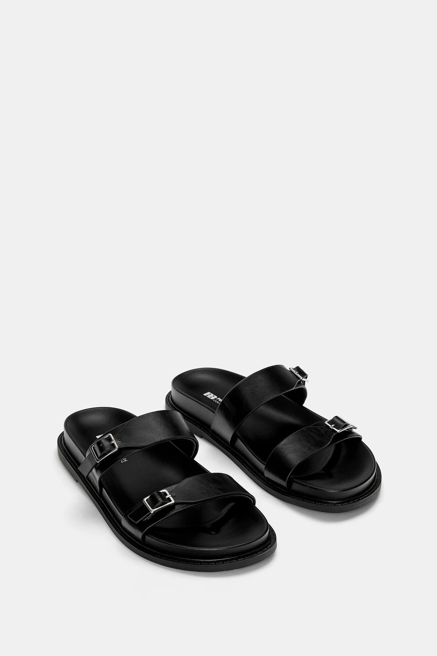 Flat sandals with straps Product Image