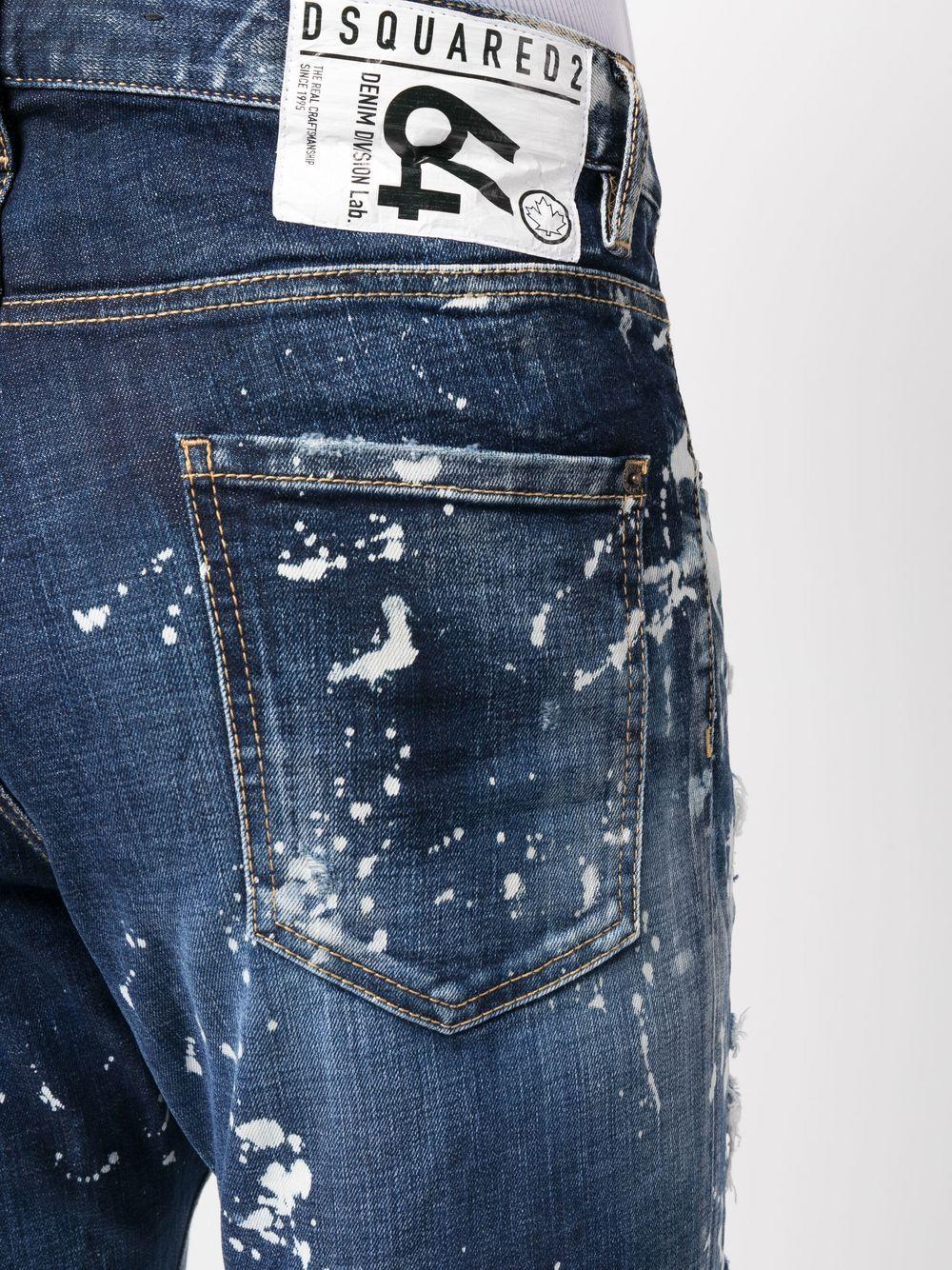 distressed skinny-cut jeans Product Image