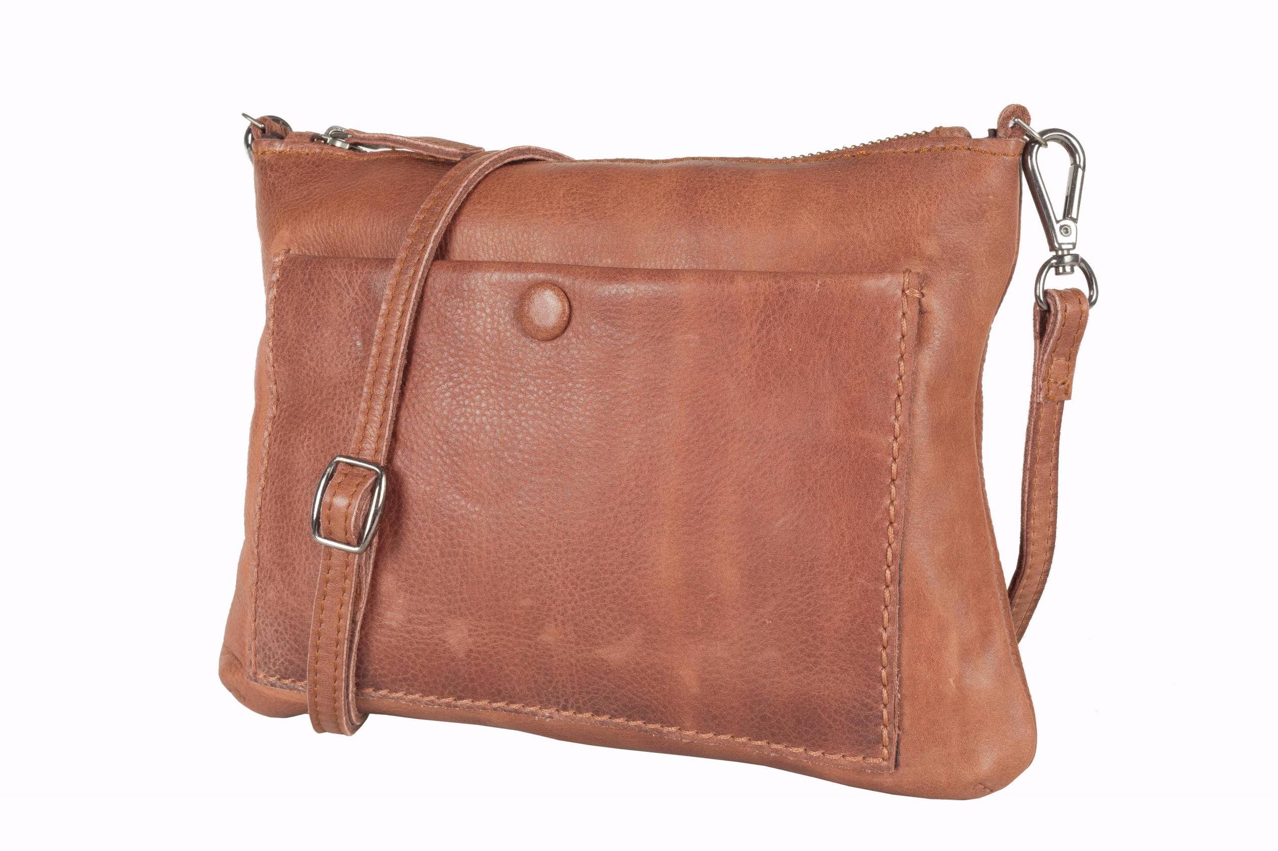 [MIA] SMALL CROSSBODY & CLUTCH | SUPER SOFT NAPPA LEATHER: TAN Product Image