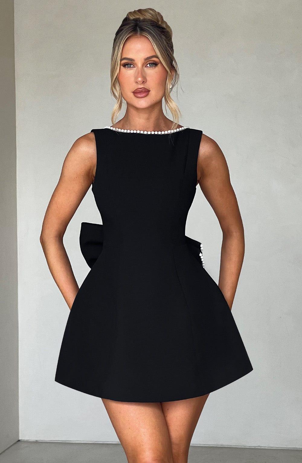 Carrie Mini Dress - Black Product Image