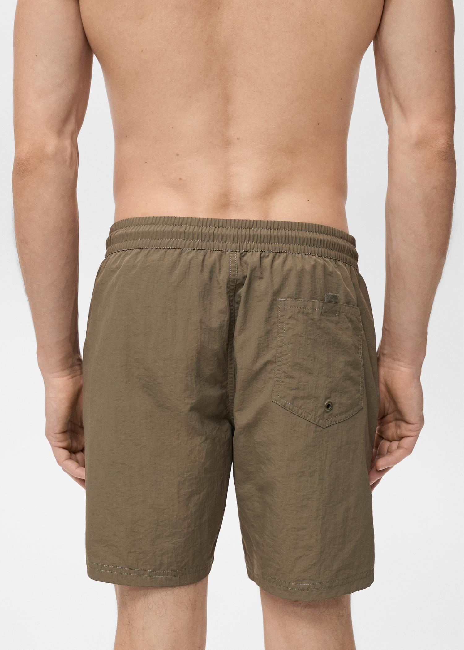 Basic drawstring swimsuit - Men | MANGO USA Product Image