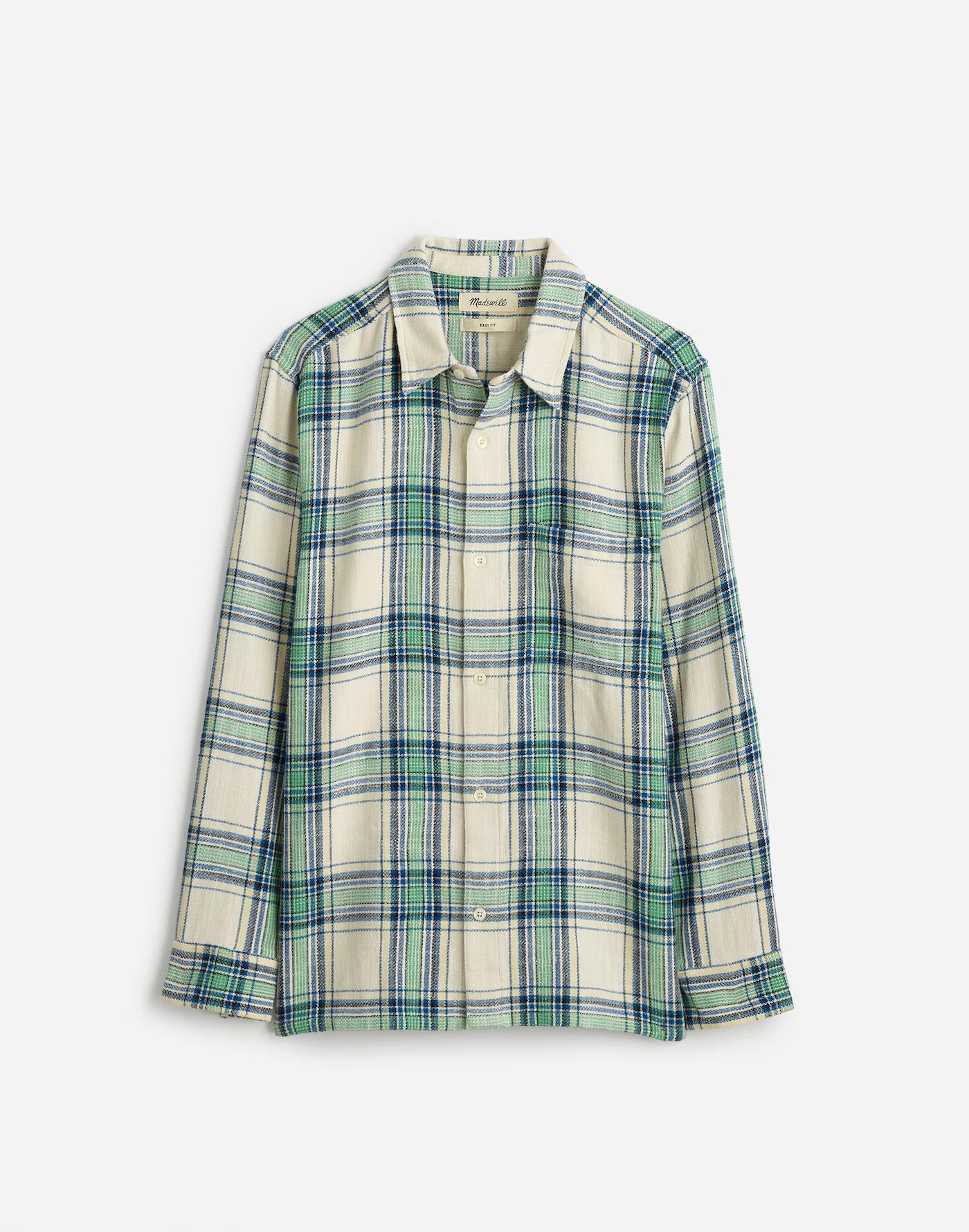 Easy Long-Sleeve Shirt in Slub Twill Product Image