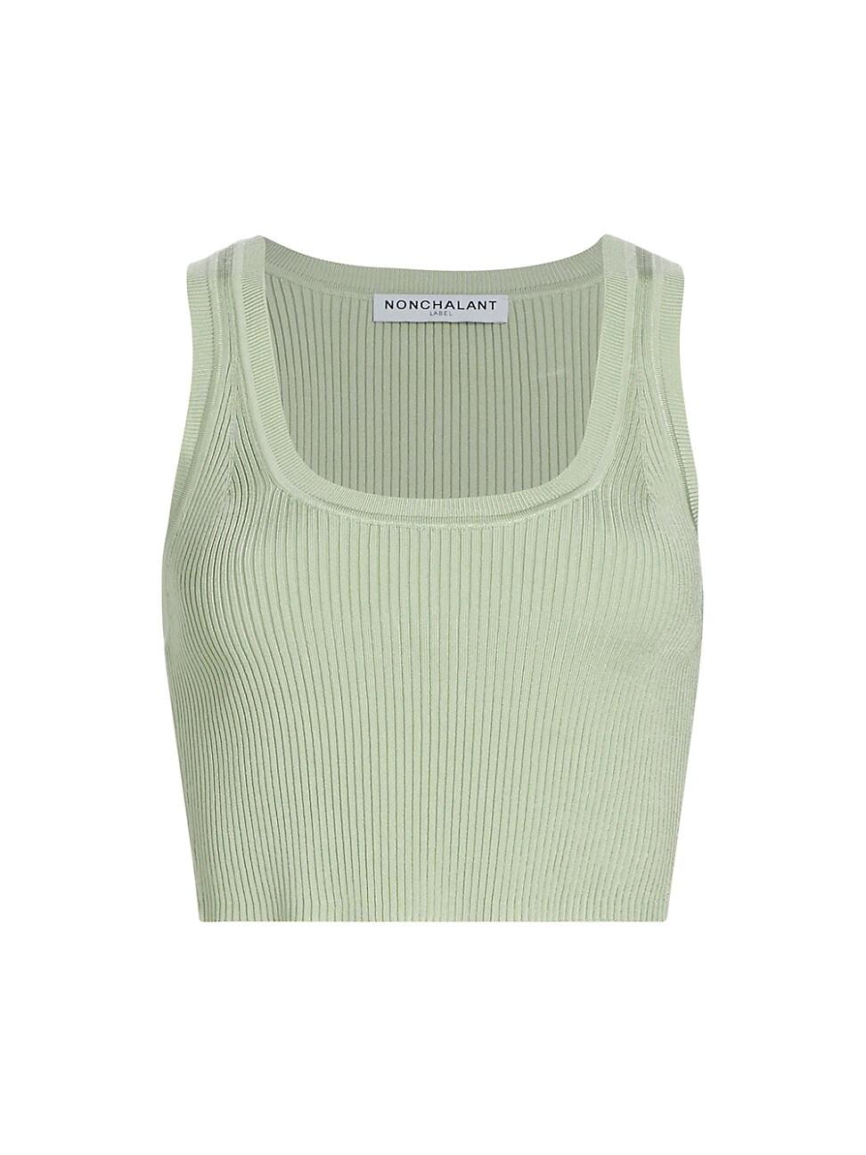 Womens Eve Ribbed Crop Tank Product Image