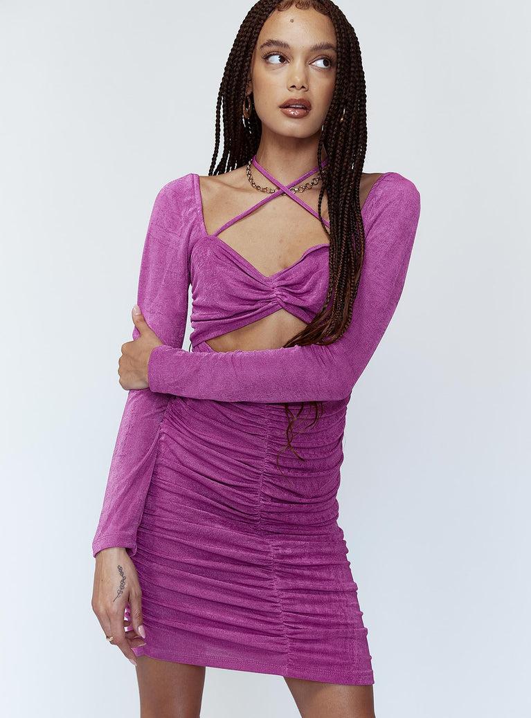 Dillon Mini Dress Purple Product Image