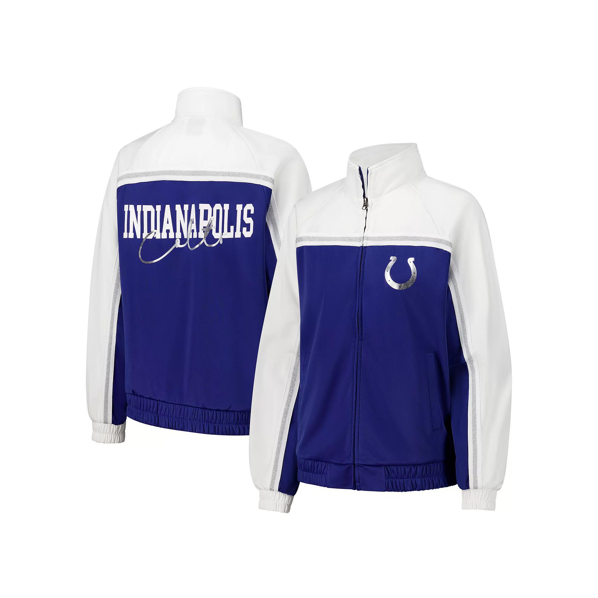 Women's G-III 4Her by Carl Banks Royal Indianapolis Colts Post Game Full-Zip Track Jacket, Size: XL, Blue Product Image