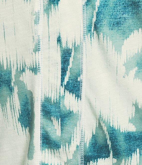 Westbound Enchanted Garden Print Short Sleeve V-Neck Top Product Image