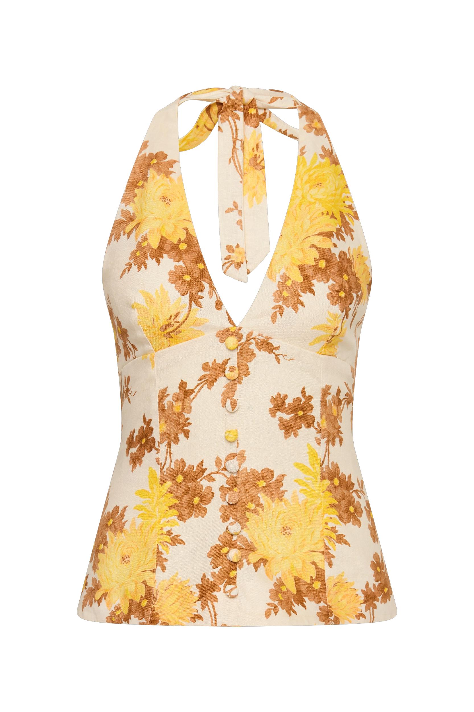 Marie Top Midsummer Floral - Final Sale Product Image