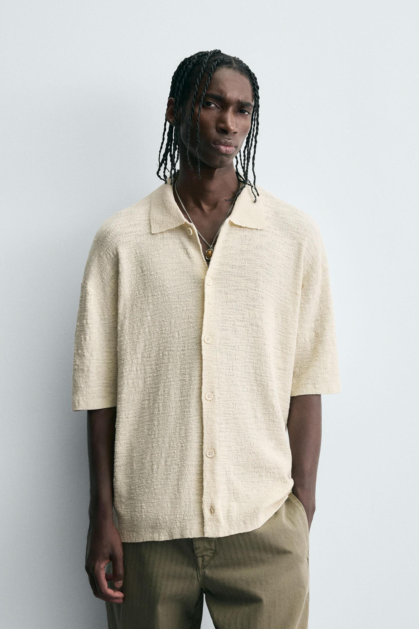 IRREGULAR KNIT SHIRT Product Image