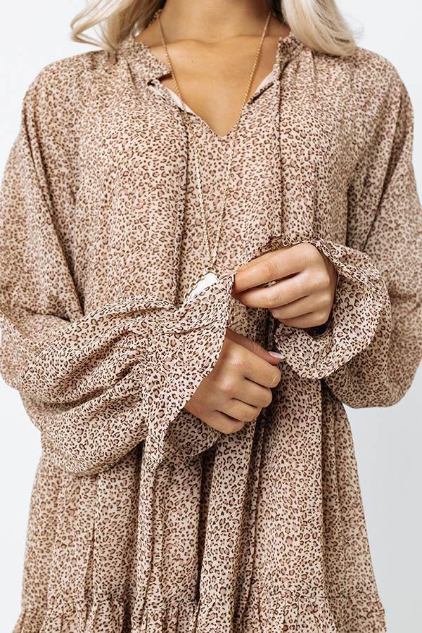 Play The Hits Leopard Shift Dress Product Image