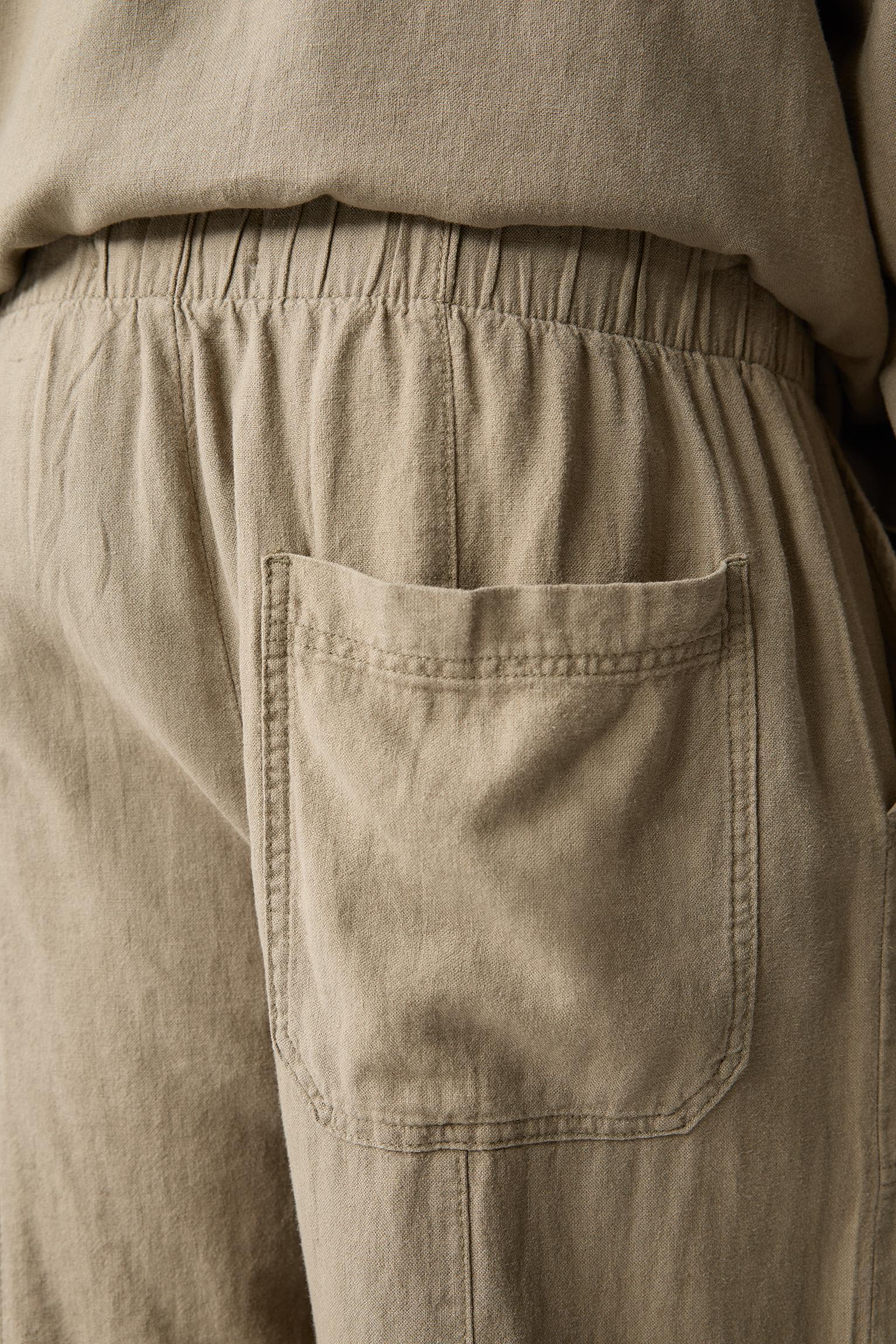 Linen blend sweatpants Product Image