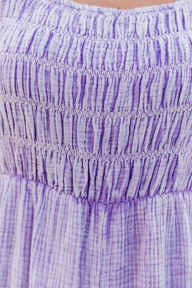 Jump For Joy Lavender Gauze Jumpsuit Product Image