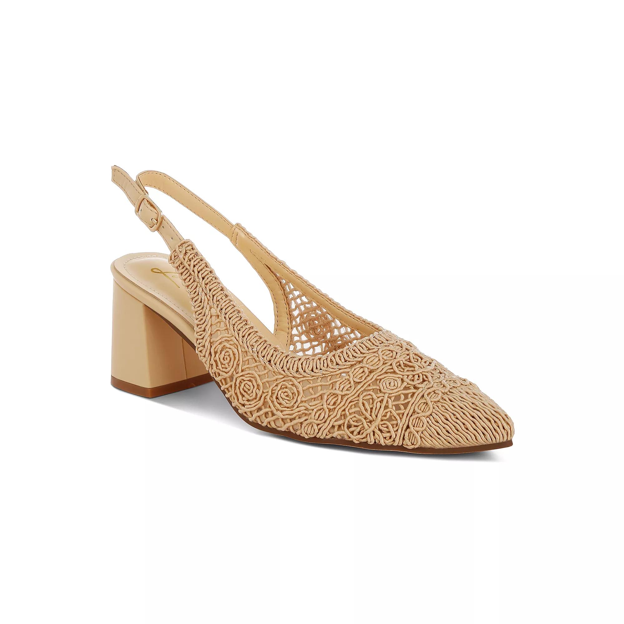 London Rag Tolina Women's Kitten Heels, Size: 5, Beige Product Image