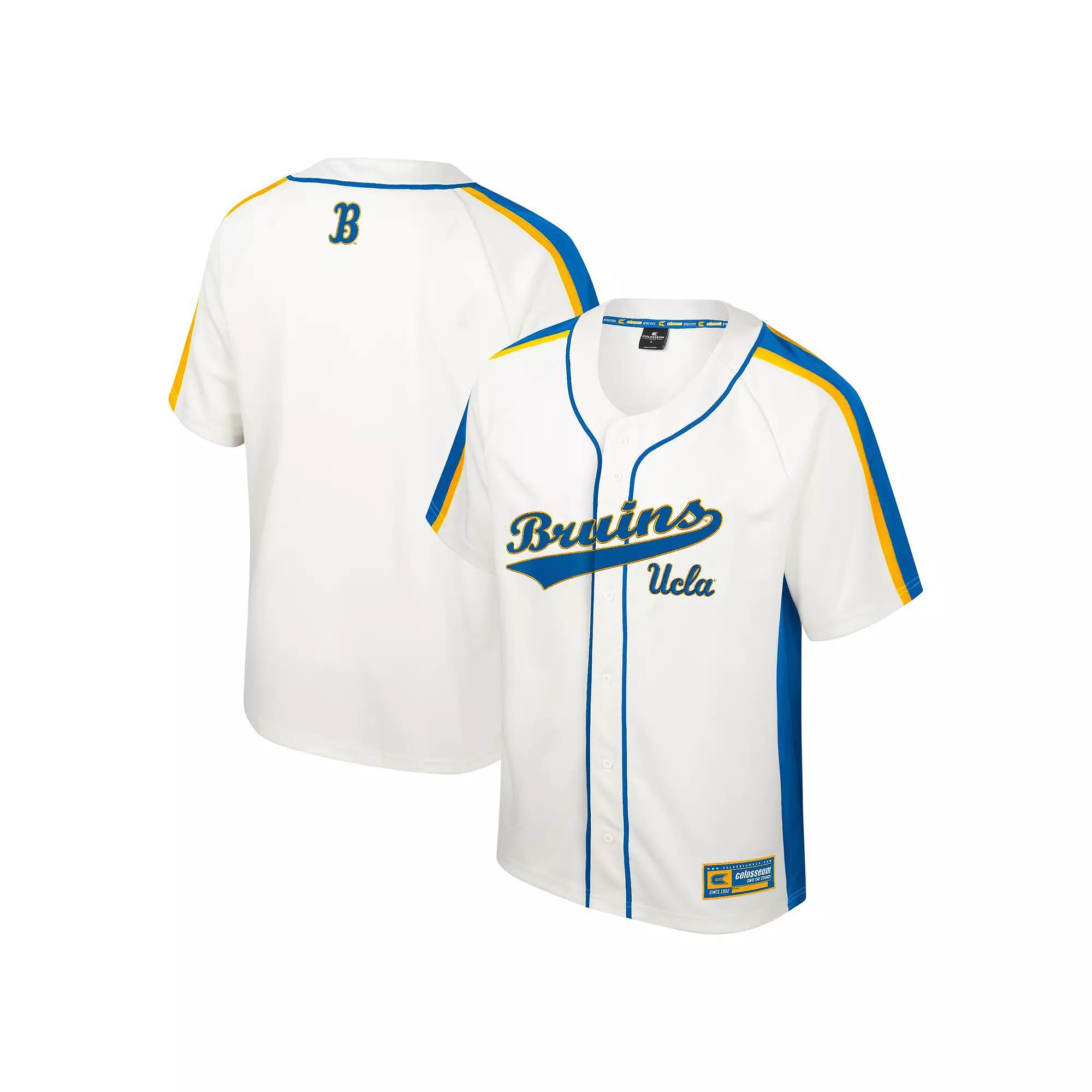 Men's Colosseum Cream UCLA Bruins Ruth Button-Up Baseball Jersey,  Product Image