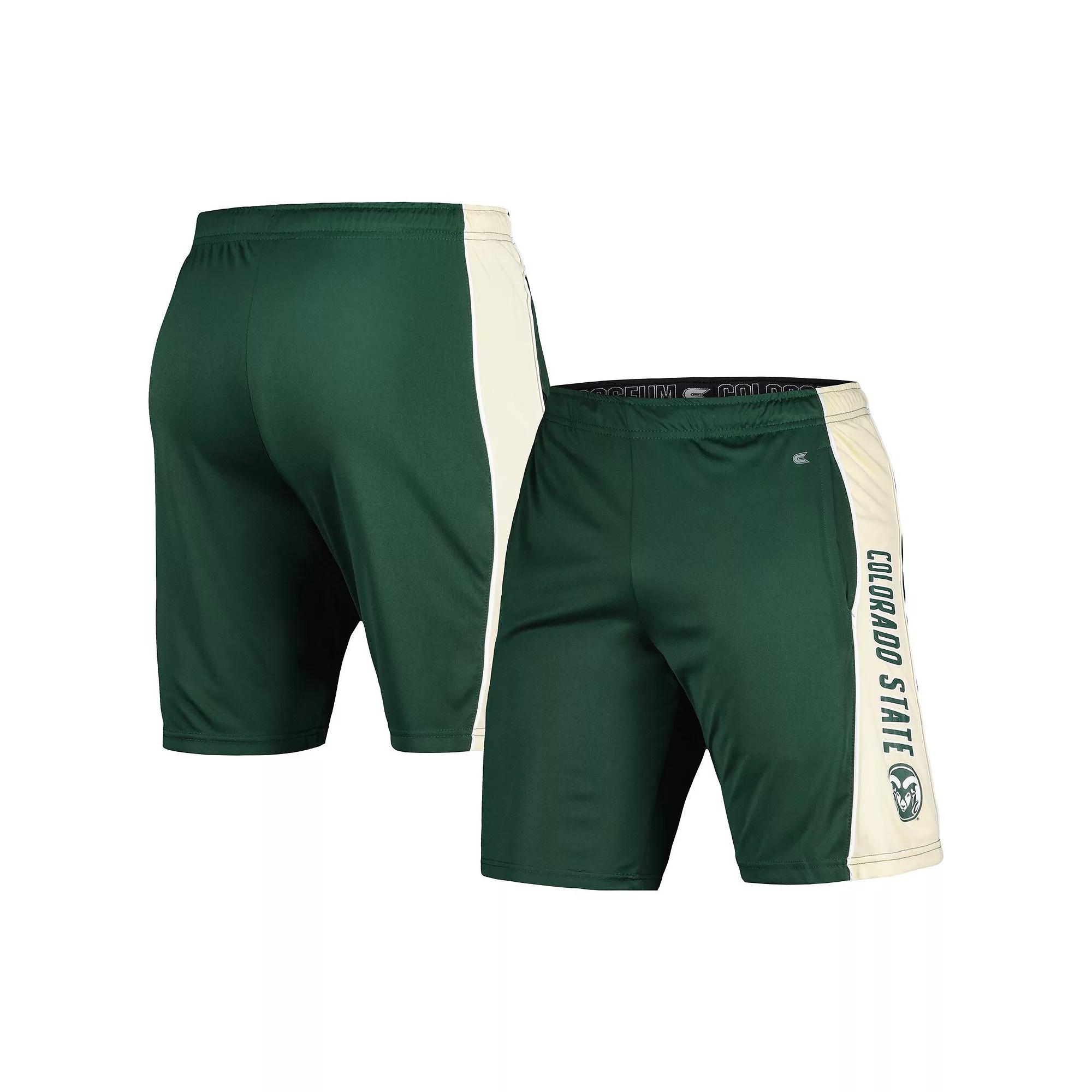 Men's Colosseum Green Colorado State Rams Panel Shorts, Size: XL Product Image