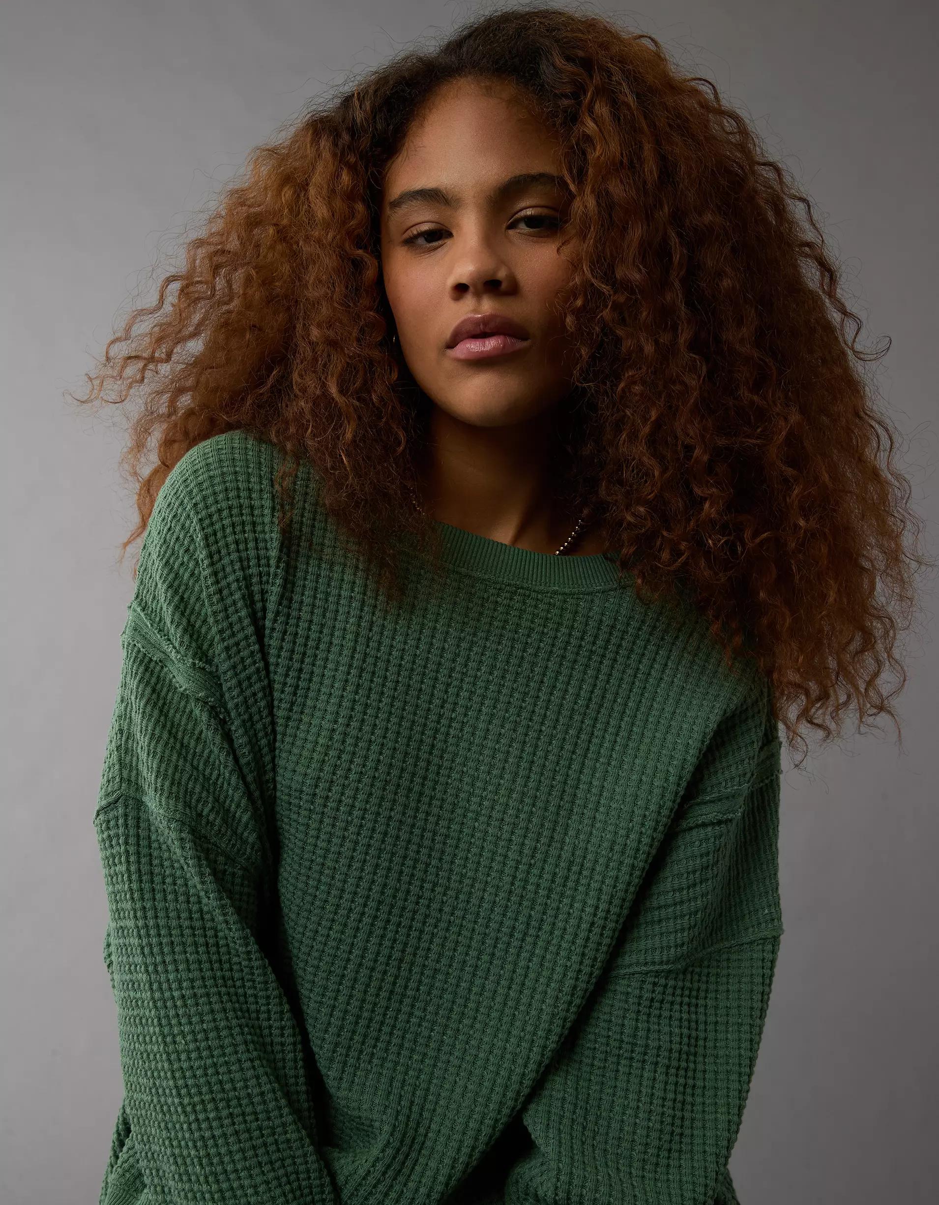 AE Big Hug Waffle Sweatshirt Product Image