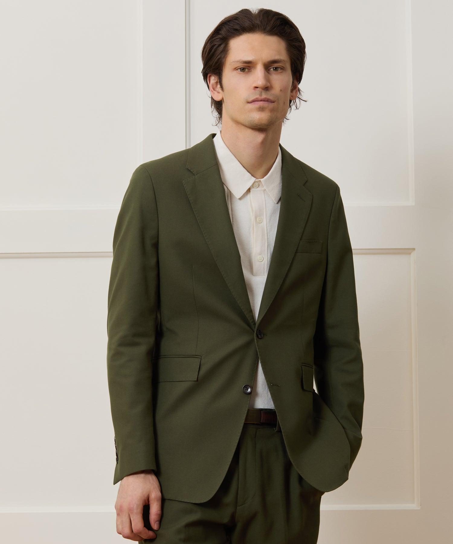 Italian Cotton Sutton Jacket in Olive Product Image