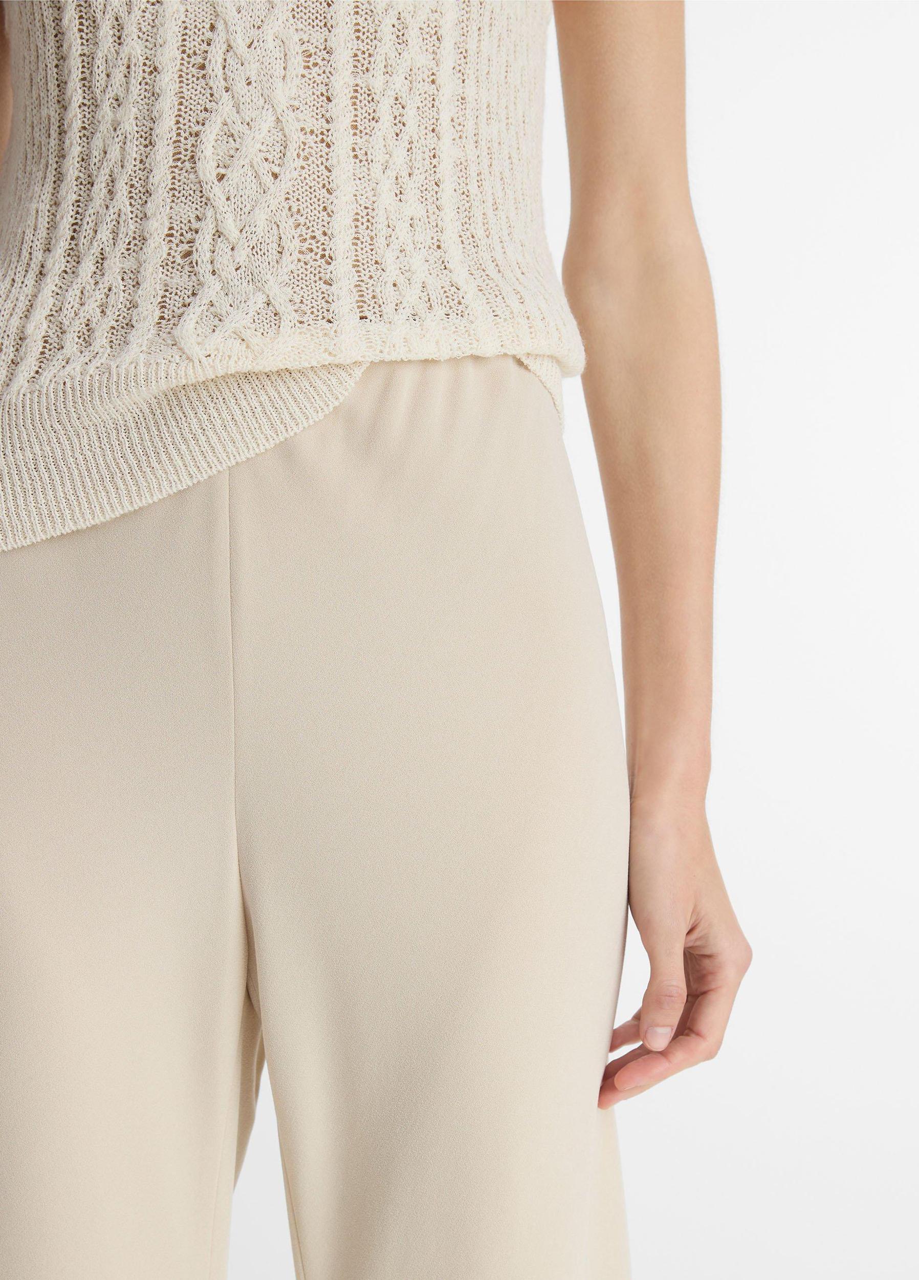High-Waist Crepe Bias Pant Product Image