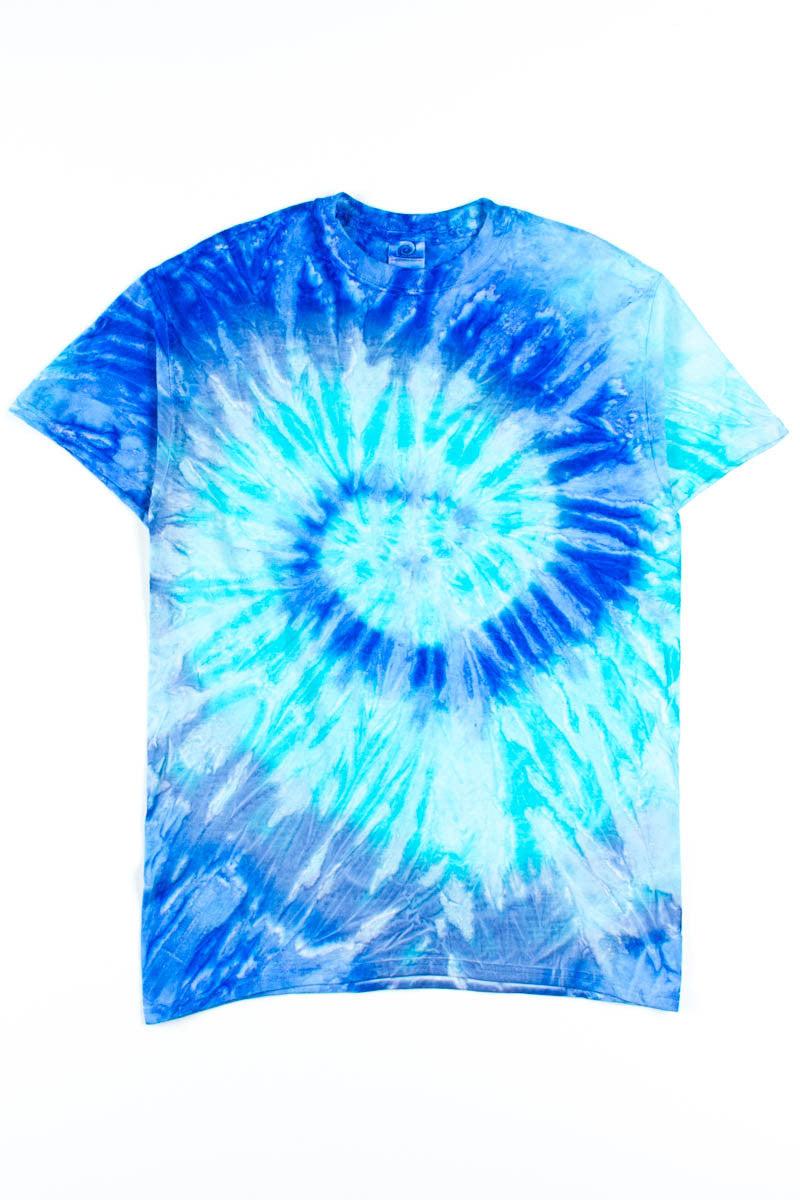 Blue Burst Tie Dye Shirt Product Image