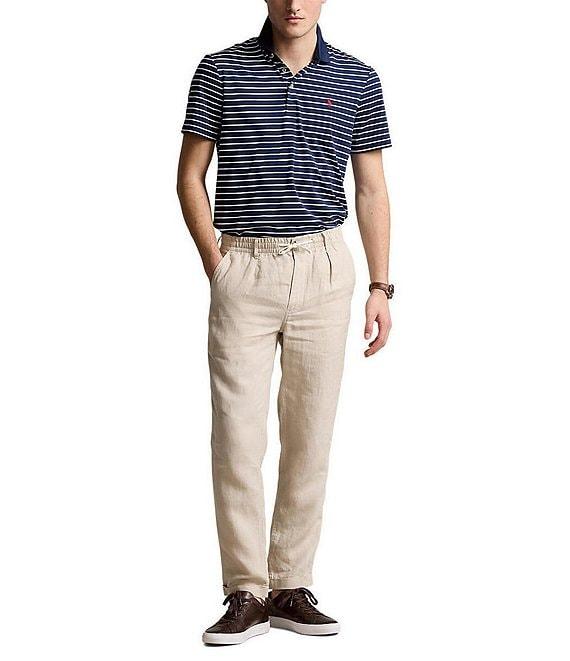 Polo Ralph Lauren Classic Fit Striped Performance Stretch Short Sleeve Polo Shirt Product Image