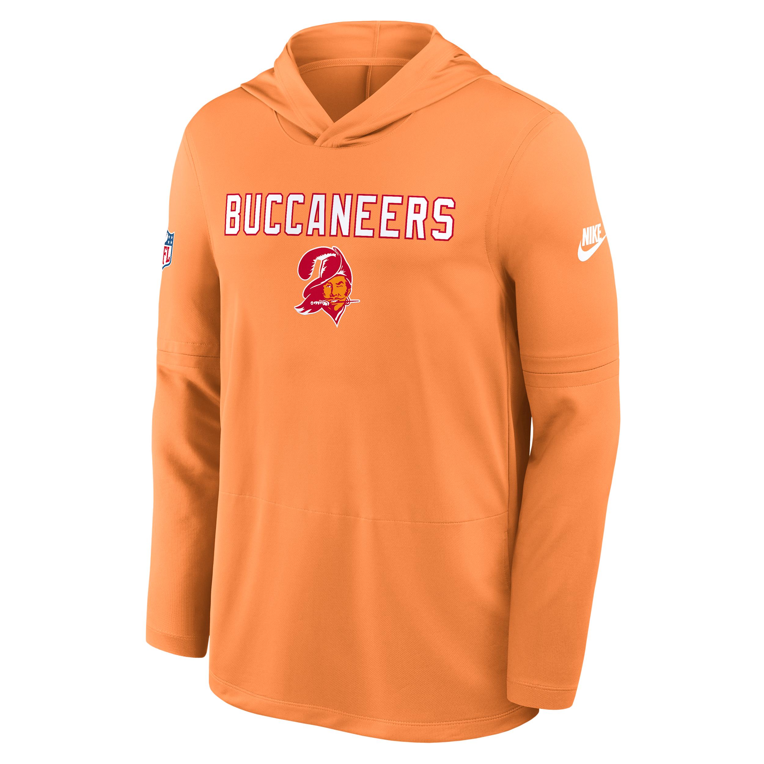 Tampa Bay Buccaneers Pass Accuracy Nike Mens Dri-FIT NFL Long-Sleeve Hooded Top | 03B983TQ8B-D60 Product Image