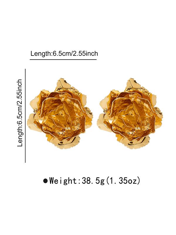 Flower Shape Drop Earrings Product Image