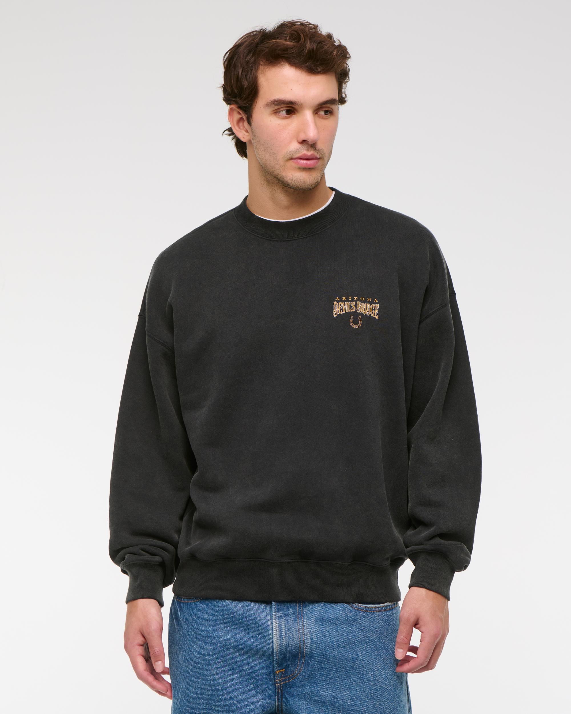 Western Graphic Crew Sweatshirt Product Image
