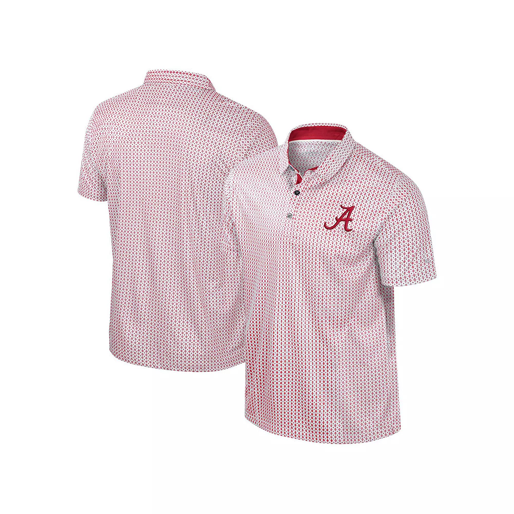 Men's Colosseum Crimson Alabama Crimson Tide Big & Tall Marty Rival Polo, Size: XLT, Red Product Image