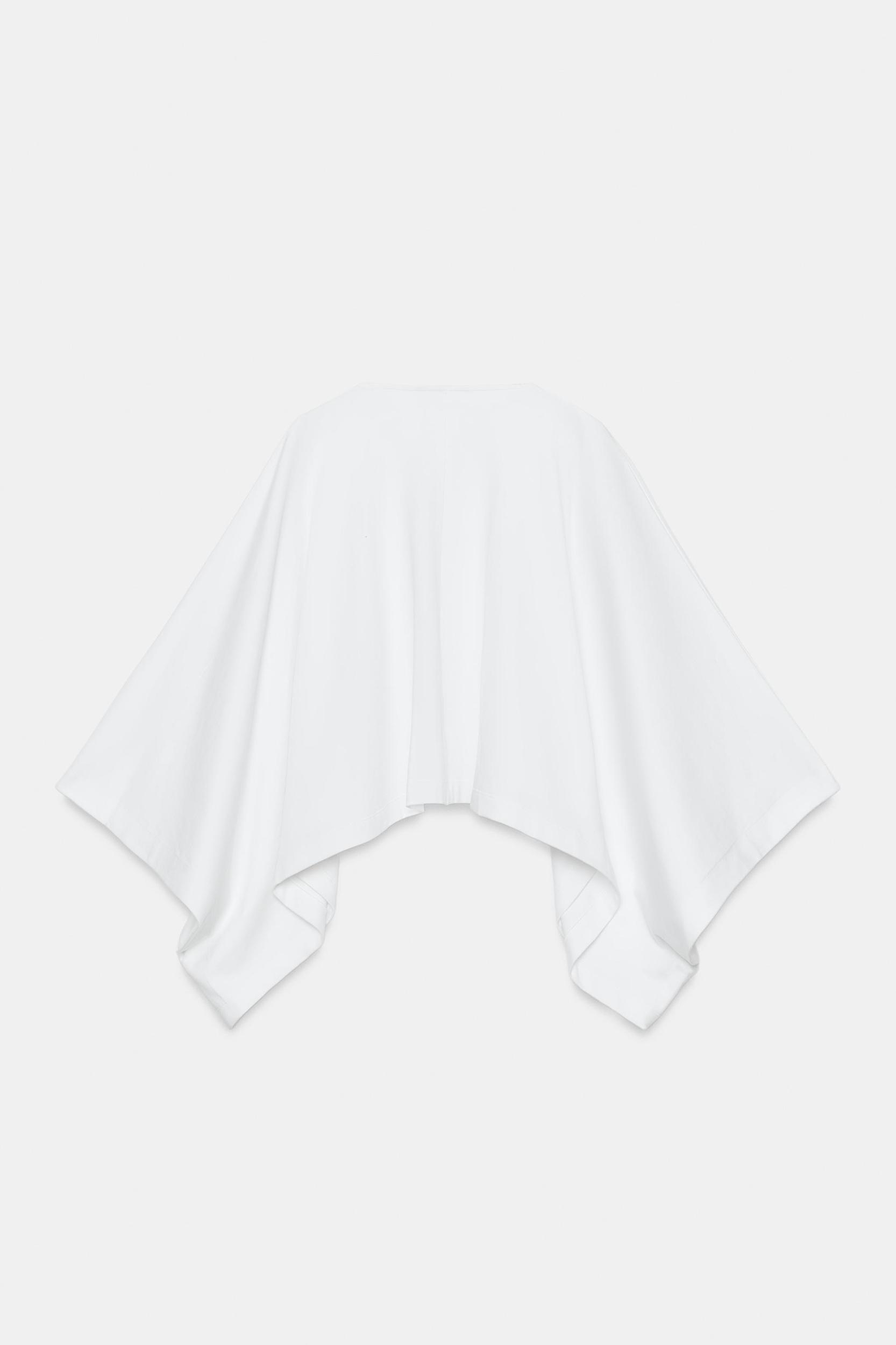 VOLUMINOUS HEAVY COTTON CAPE TOP Product Image