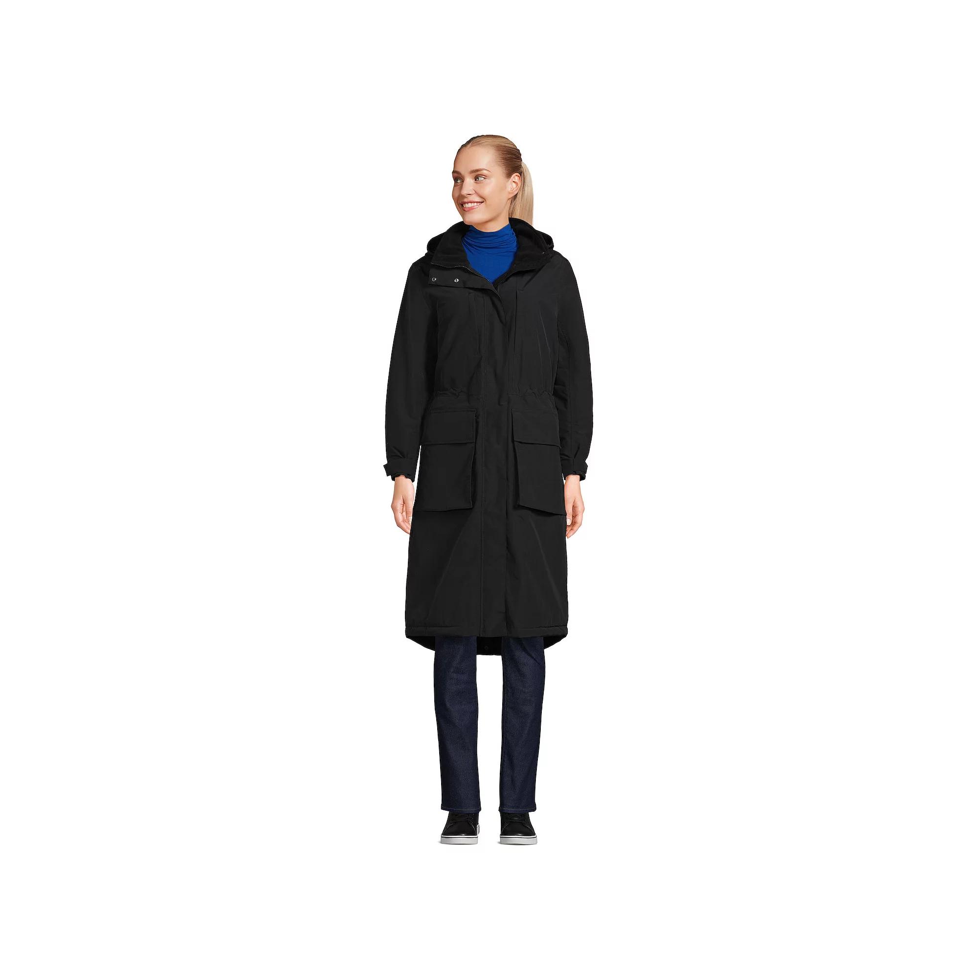 Petite Lands' End Squall Waterproof Insulated Winter Stadium Maxi Coat, Women's,  Product Image