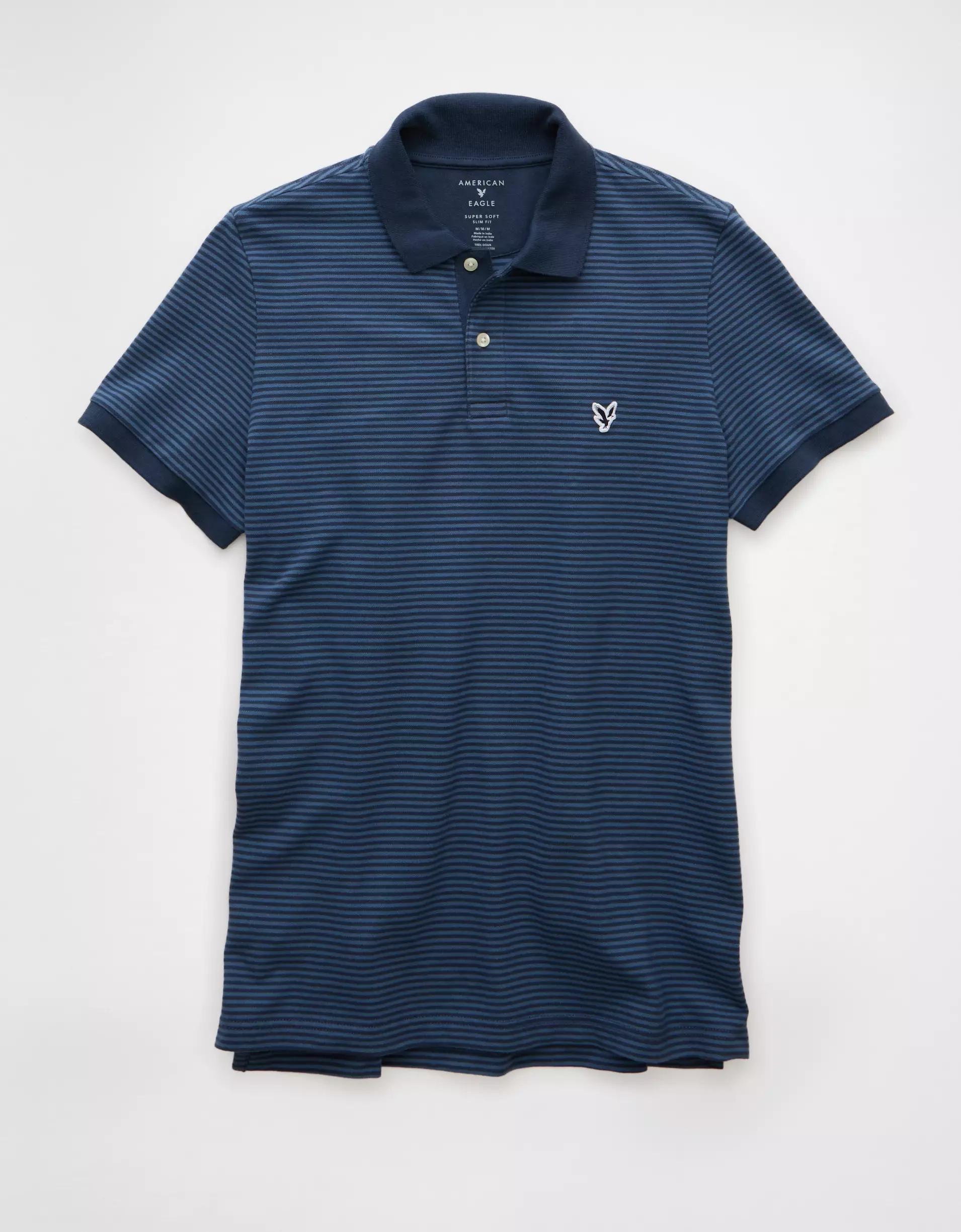AE Lived-In Slim Fit Pique Polo Shirt Product Image