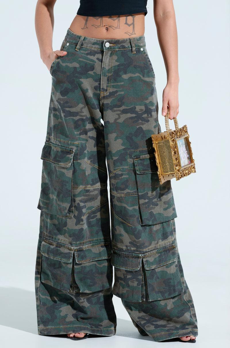 NOT SO BASIC CAMO CARGO PANTS Product Image