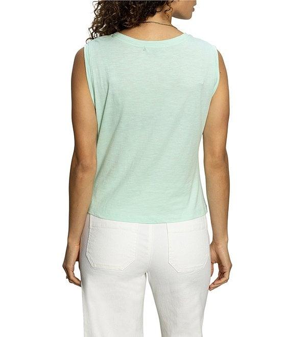 Sanctuary Crew Neck Sleeveless Draped Tank Product Image