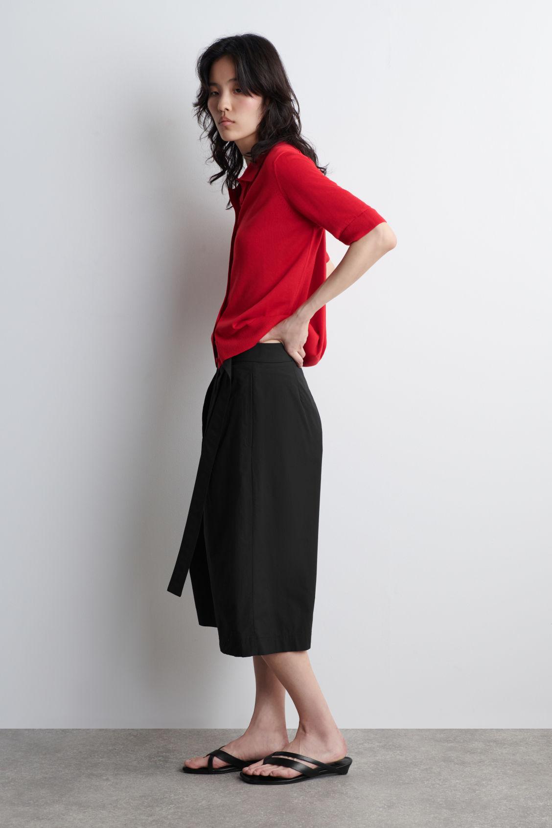 MERINO WOOL-BLEND POLO CARDIGAN Product Image