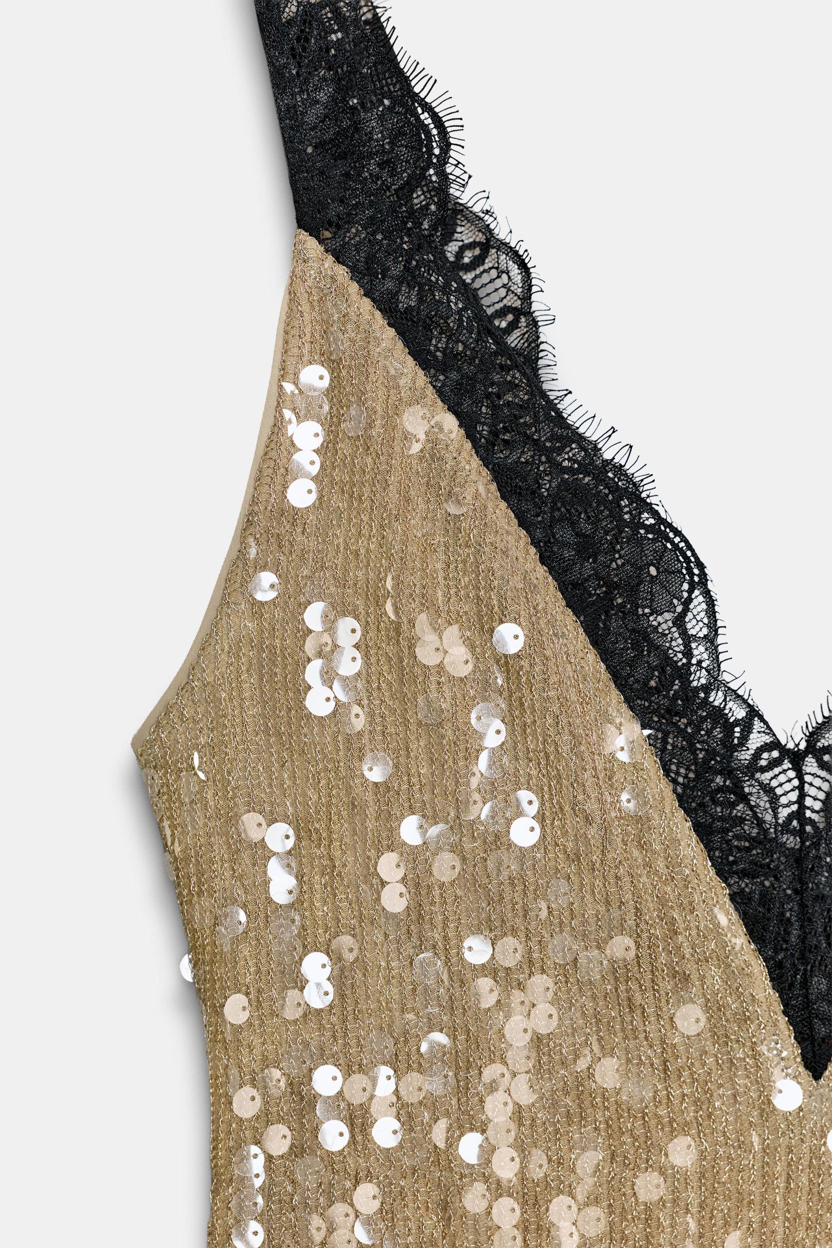 SEQUIN LACE DRESS ZW COLLECTION Product Image