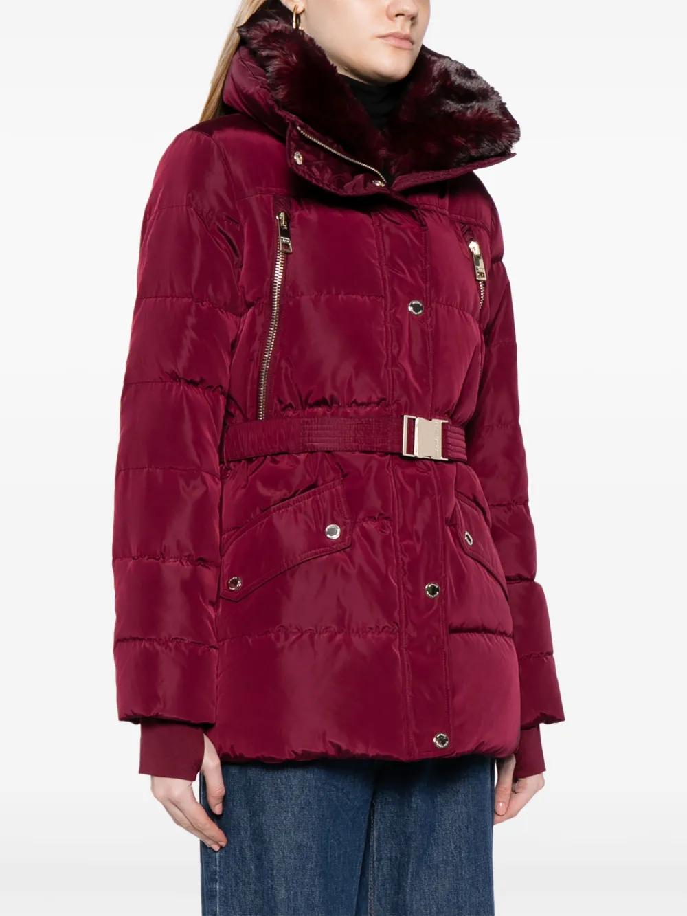 belted puffer coat Product Image