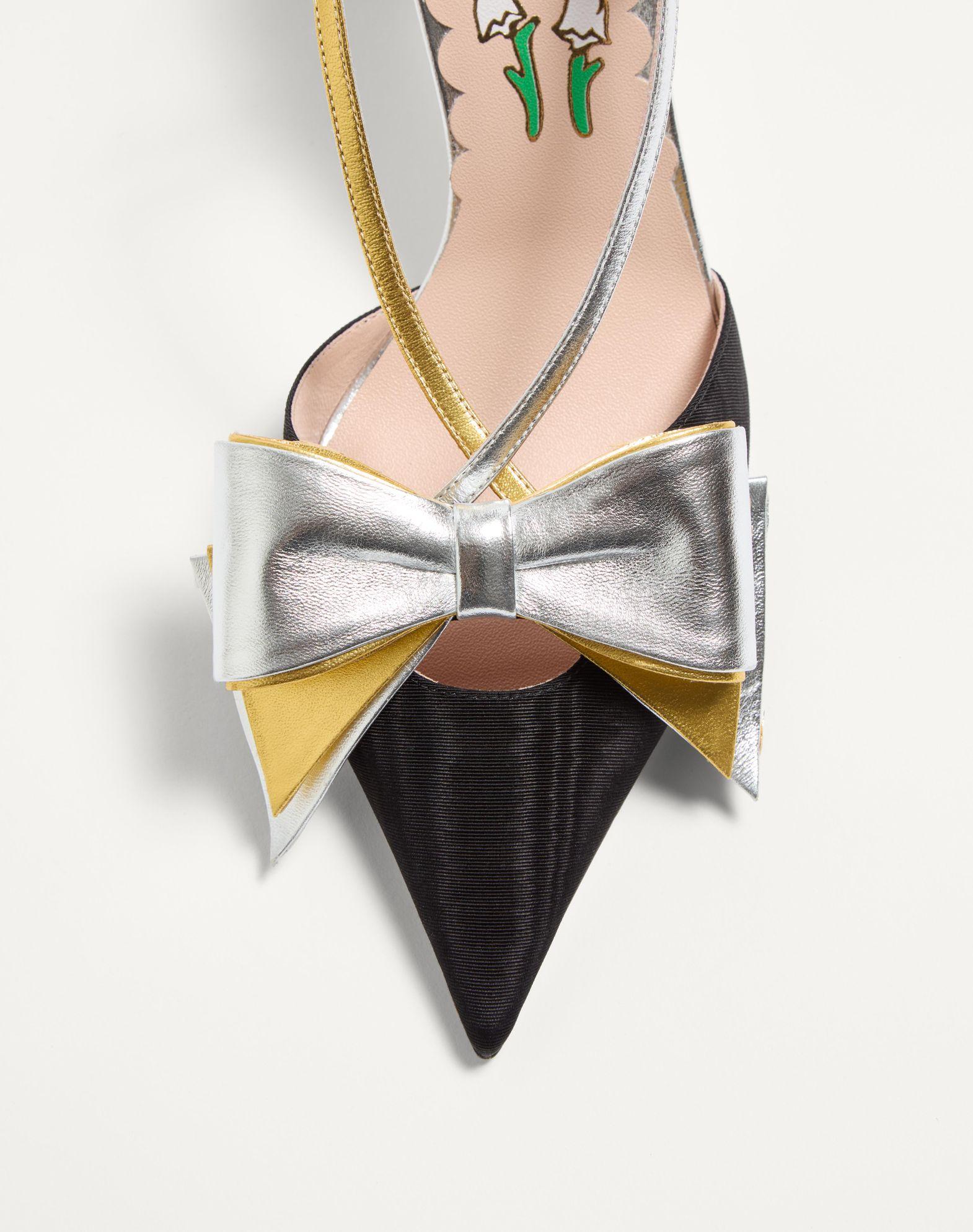 Bowow Slingback Pumps In Moirè Fabric 85Mm Product Image