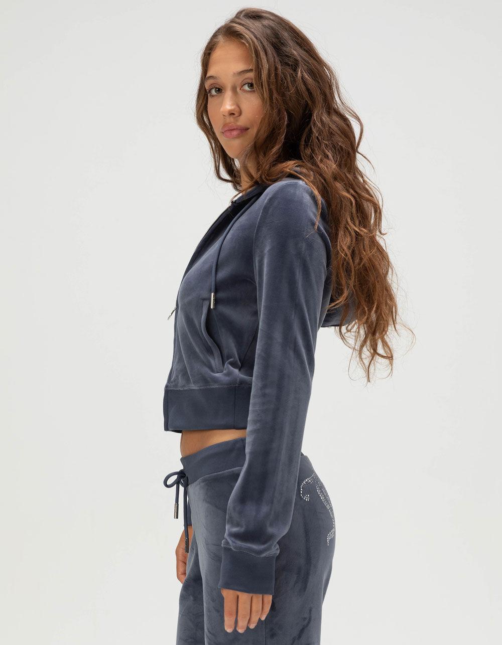 JUICY COUTURE OG Big Bling Womens Hoodie - INDIGO Product Image